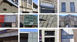 Building Deterioration
There was a familiar aesthetic regarding the buildings during the initial site visit to Dudley High Street. However, a large proportion of the façades that look onto the street have noticeable damage, graffiti or structural issues.
With that said, these images (right) are an insight into some of the damage. If the local authorities saw the high street as a priority, then damages and aesthetics would have been resolved and fixed. However, as there are multiple damages, this assumes that this high street is not one authority wish to preserve.

That said, this opens an opportunity. Instead of being a conservationist and repairing these buildings to their former glory, why not make them a statement piece within the high street. Possibly by placing a blanket ban on all of the current materials seen on the street. Instead, any repairs must be in Zero carbon / Carbon negative materials. This could then become an educational street with great architectural character. Both combined may increase the high streets footfall.

The first step would be to highlight any listed buildings or monuments within the high street. - Ryan Cooksey Building Deterioration.png